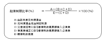 起債制限比率の計算方法