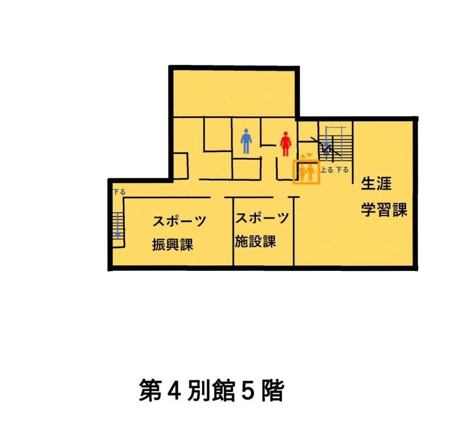 第4別館5階フロア図