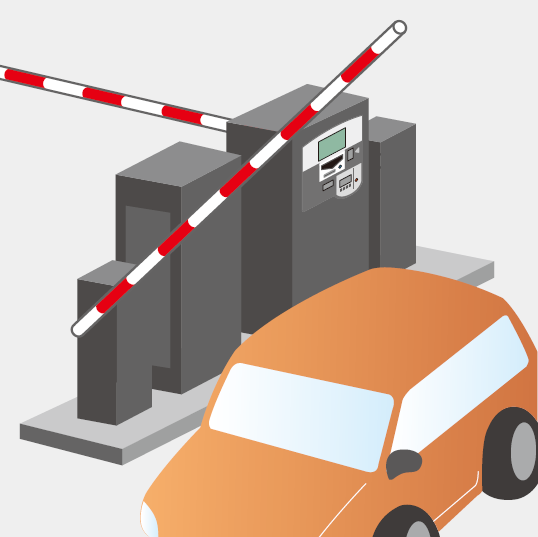 平面駐車場・地下駐車場(ゲート式)利用手順4