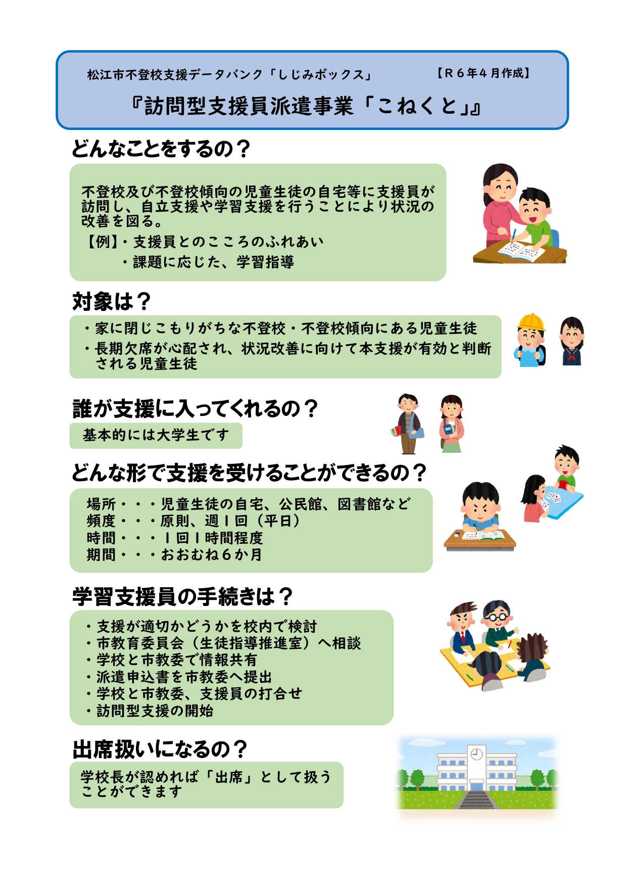 訪問型支援員派遣事業『こねくと』