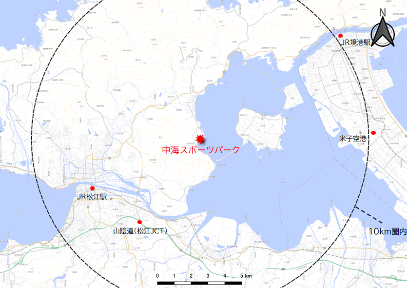 中海スポーツパーク位置図