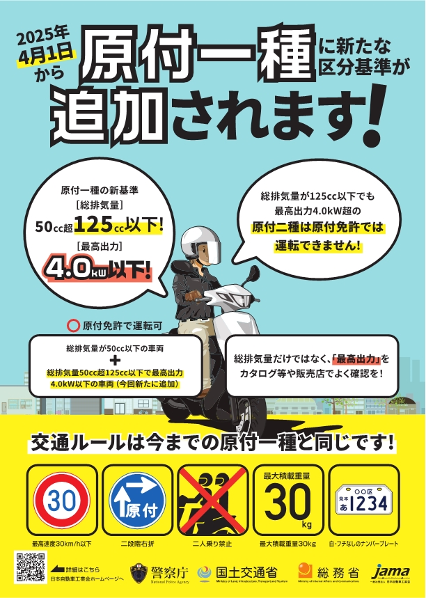 新基準原付周知用ポスター