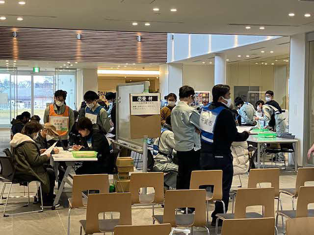 業務の様子(罹災証明発行)