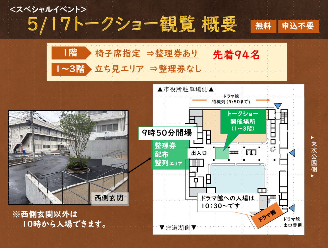 トークショー平面図