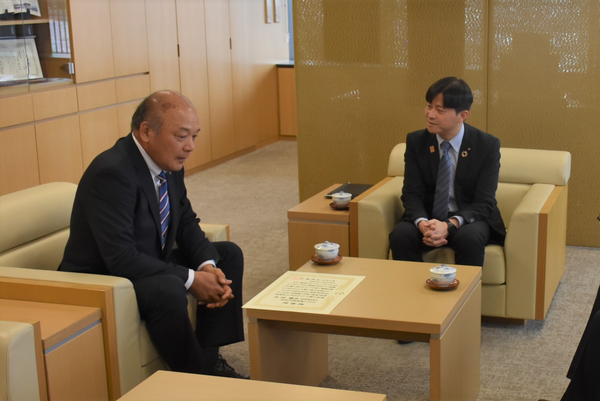 表彰式後の懇談