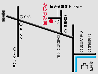 ふじのみ園の簡易地図です。