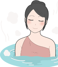 入浴着のイラスト