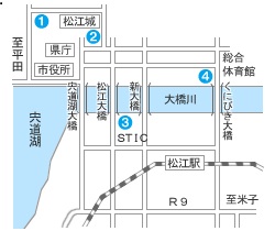 市営駐車場の位置図