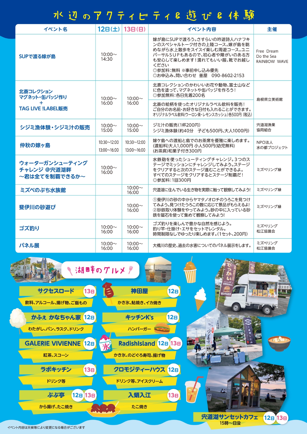 ミズベリング縁日2024チラシ裏面