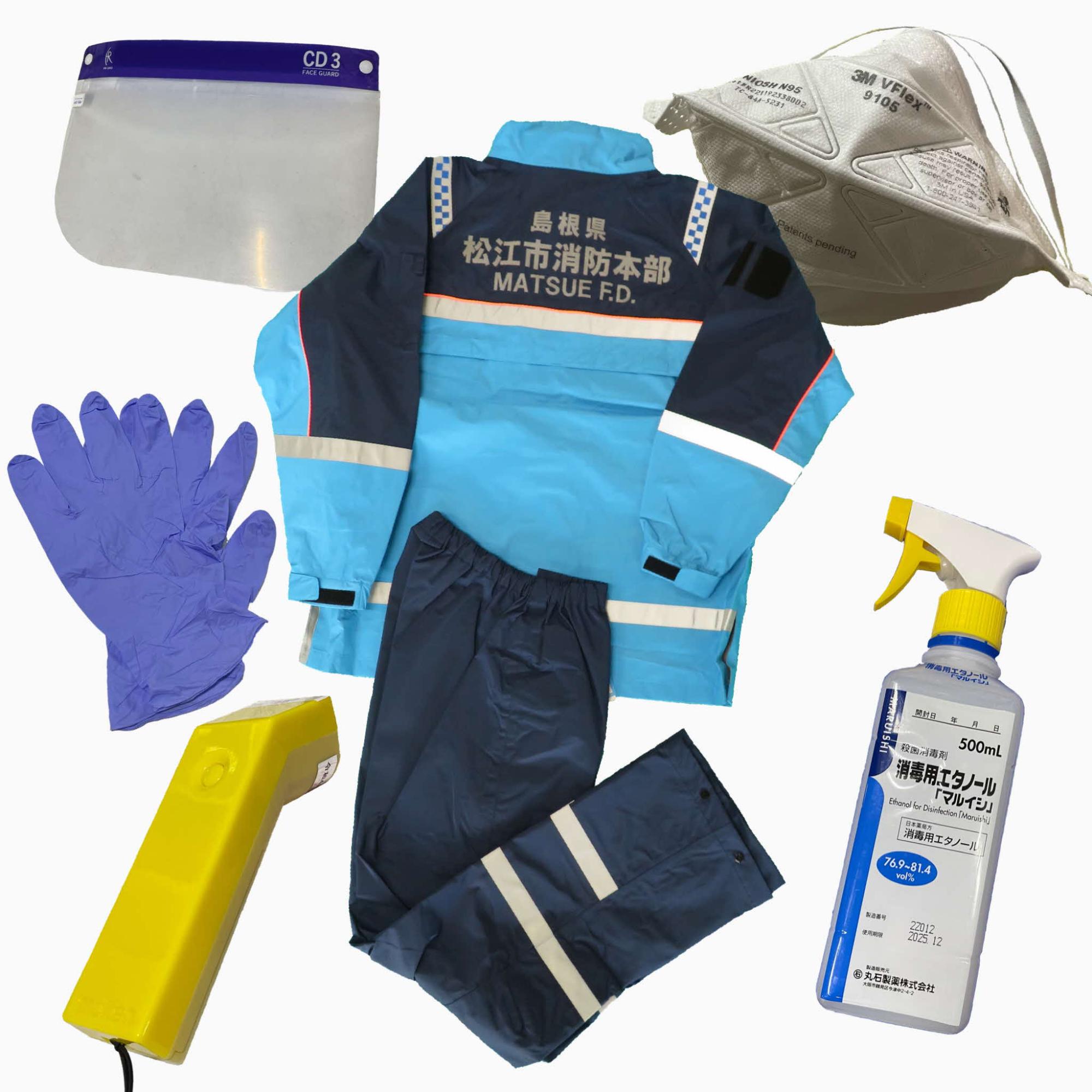 感染対策用資器材及び資器材洗浄・消毒用消耗品（マスク、手袋、フェイスシールド等）
