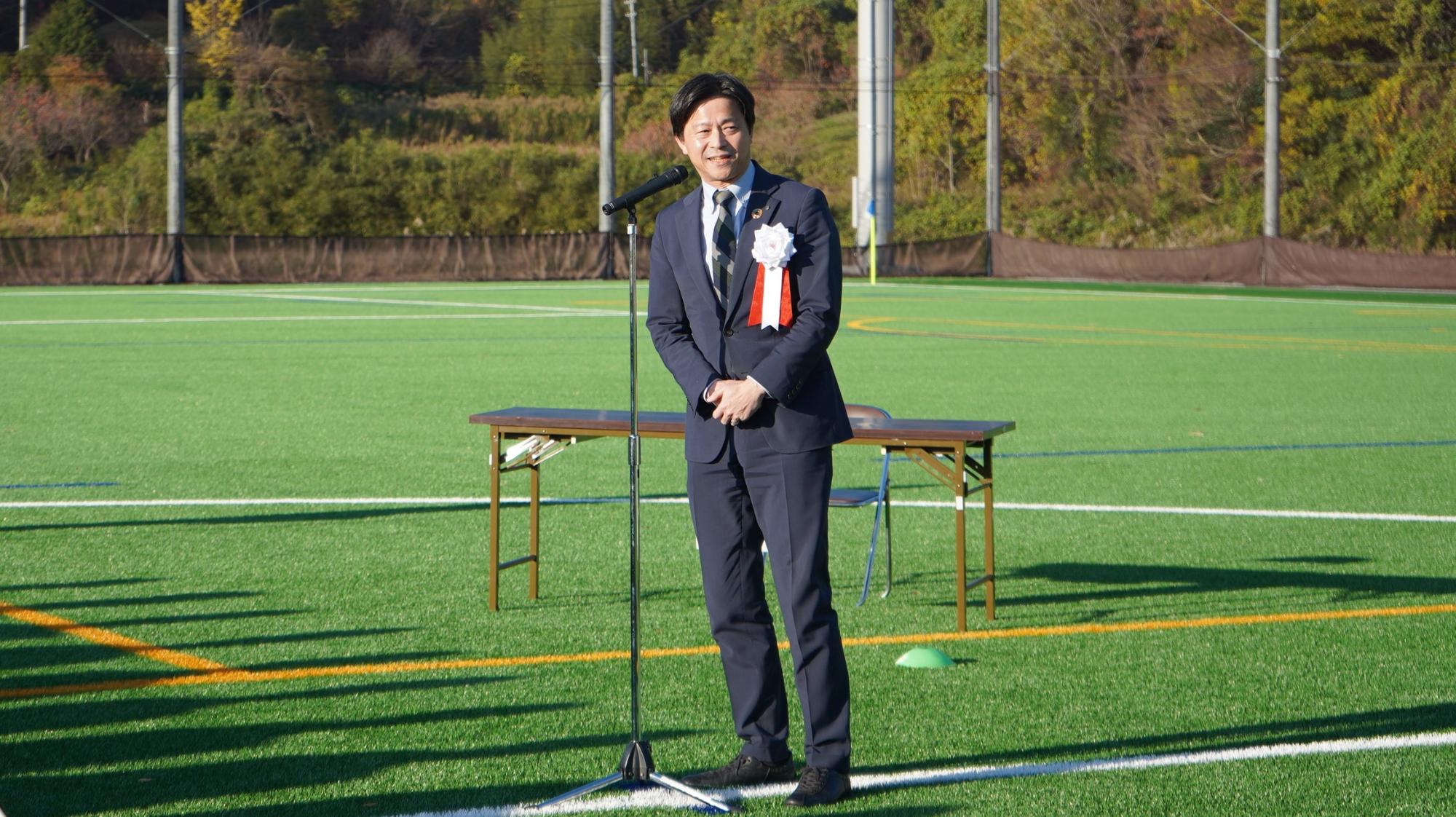 市長の挨拶の様子