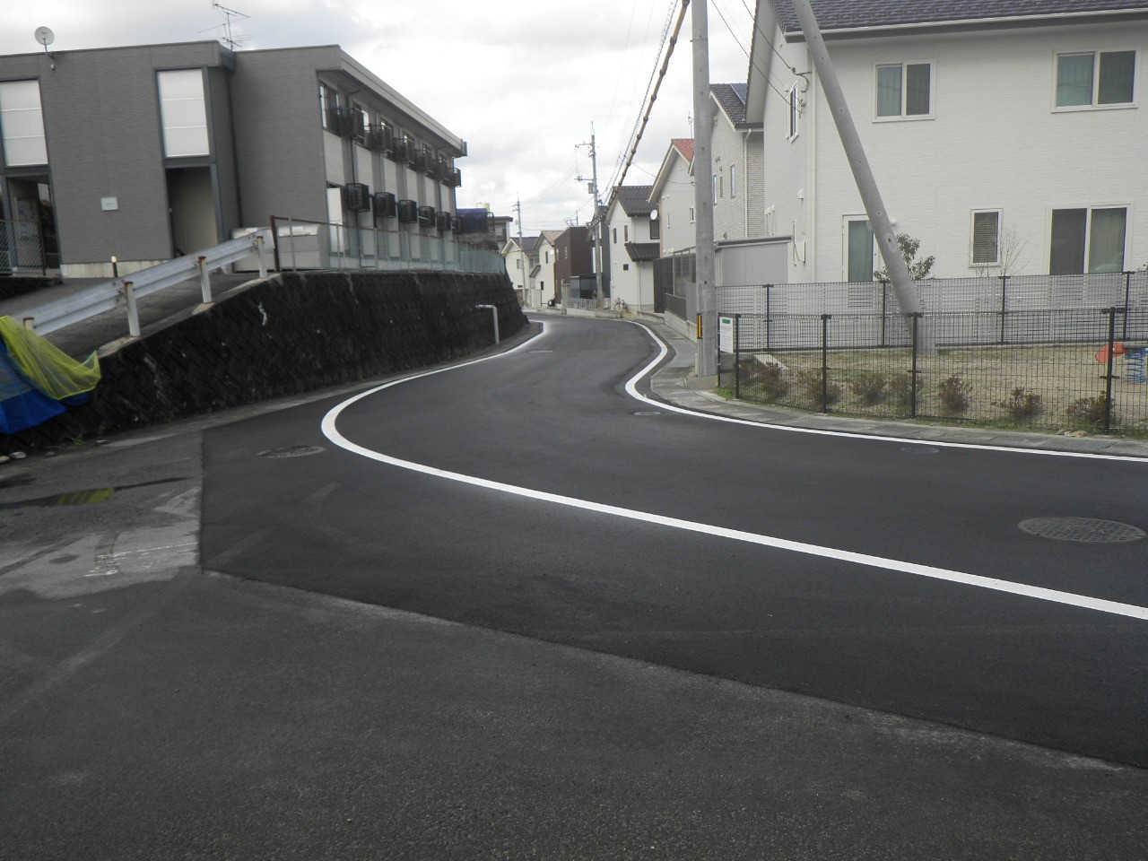 暗渠管を新設した山代町雨水枝線の写真