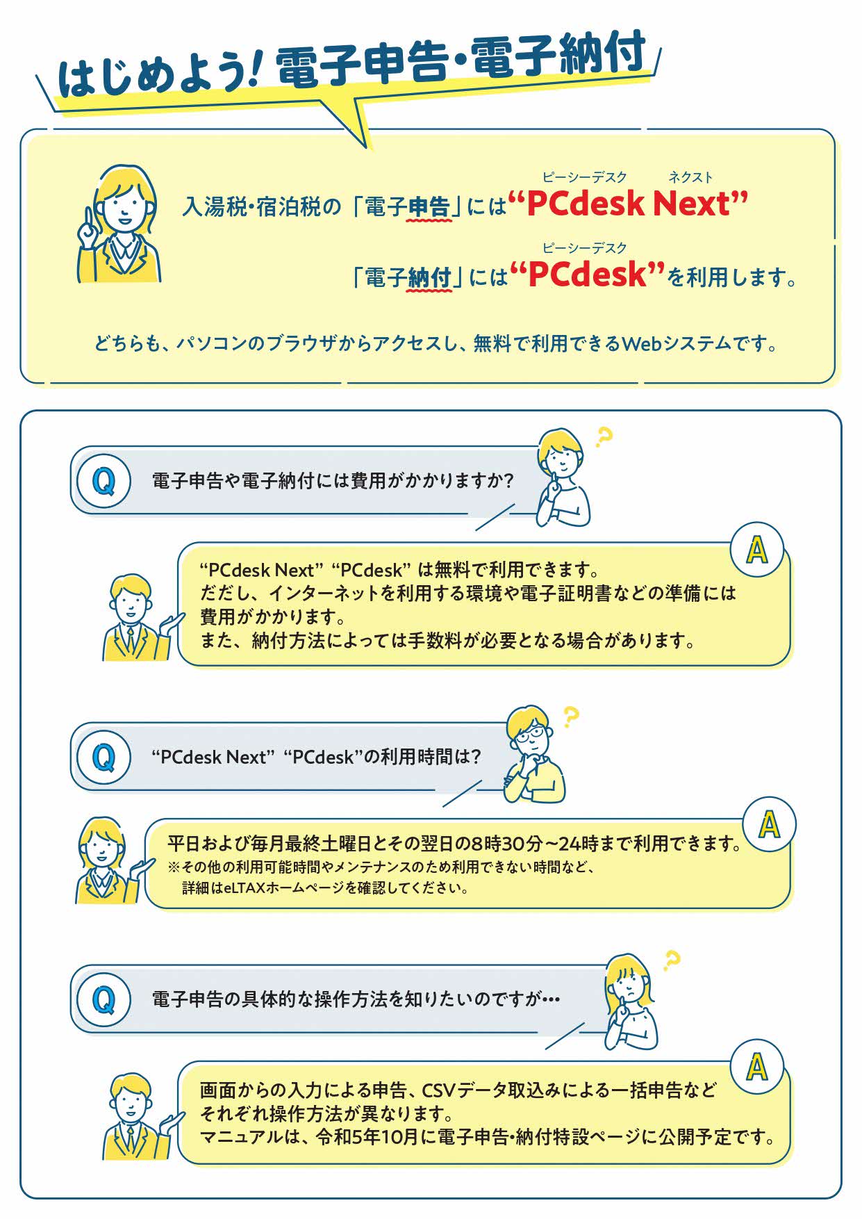 入湯税電子申告スタートお知らせチラシ裏面