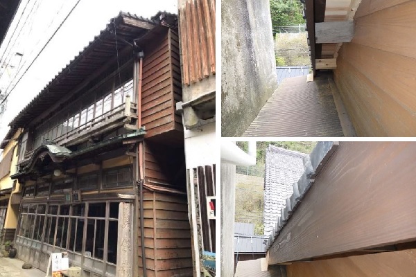 母屋取替後と板取替後の写真