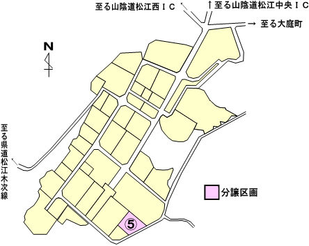 クレアヒル松江の分譲区画