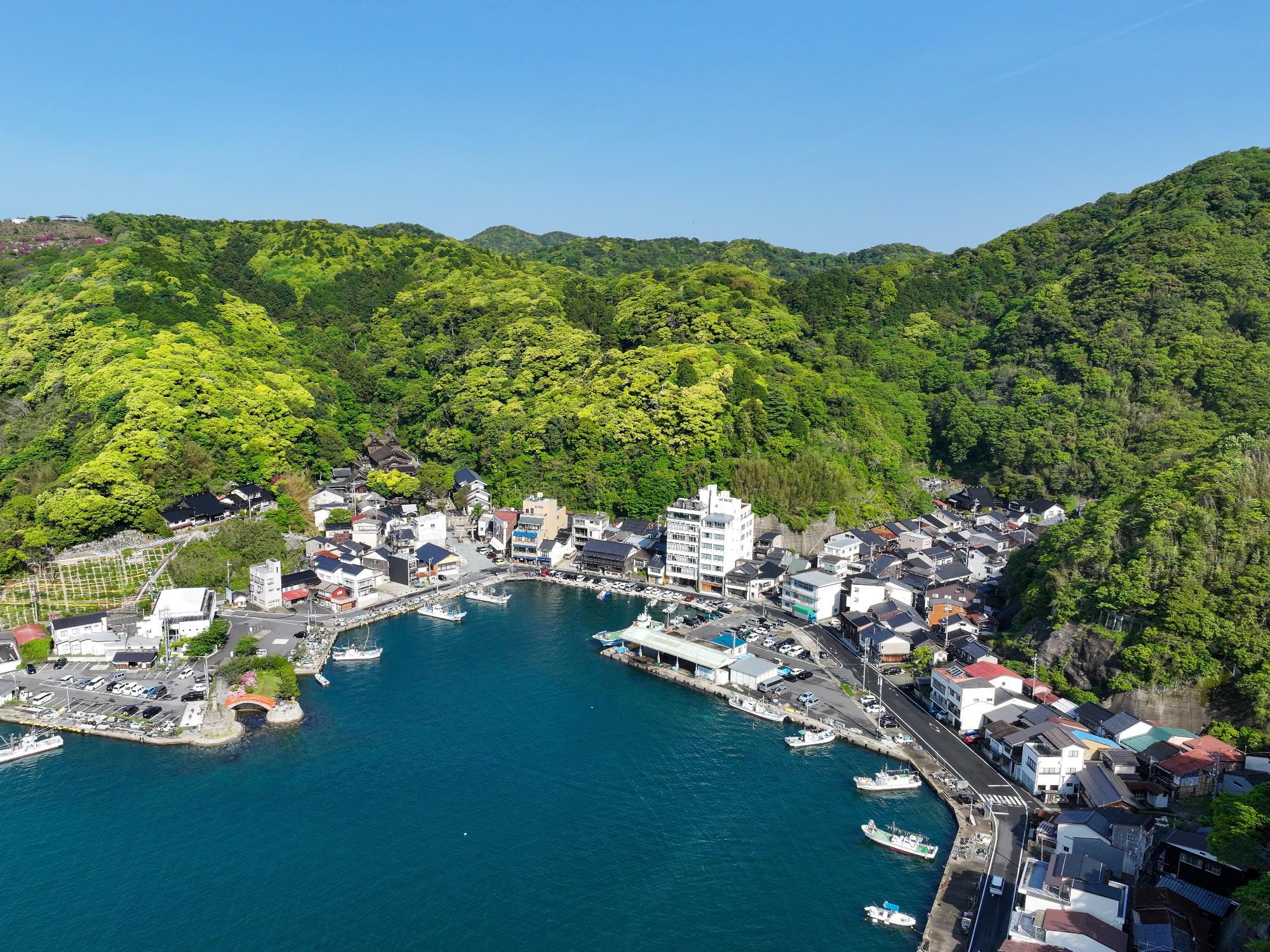 美保関遠景写真