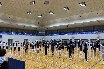 ラジオ体操の様子