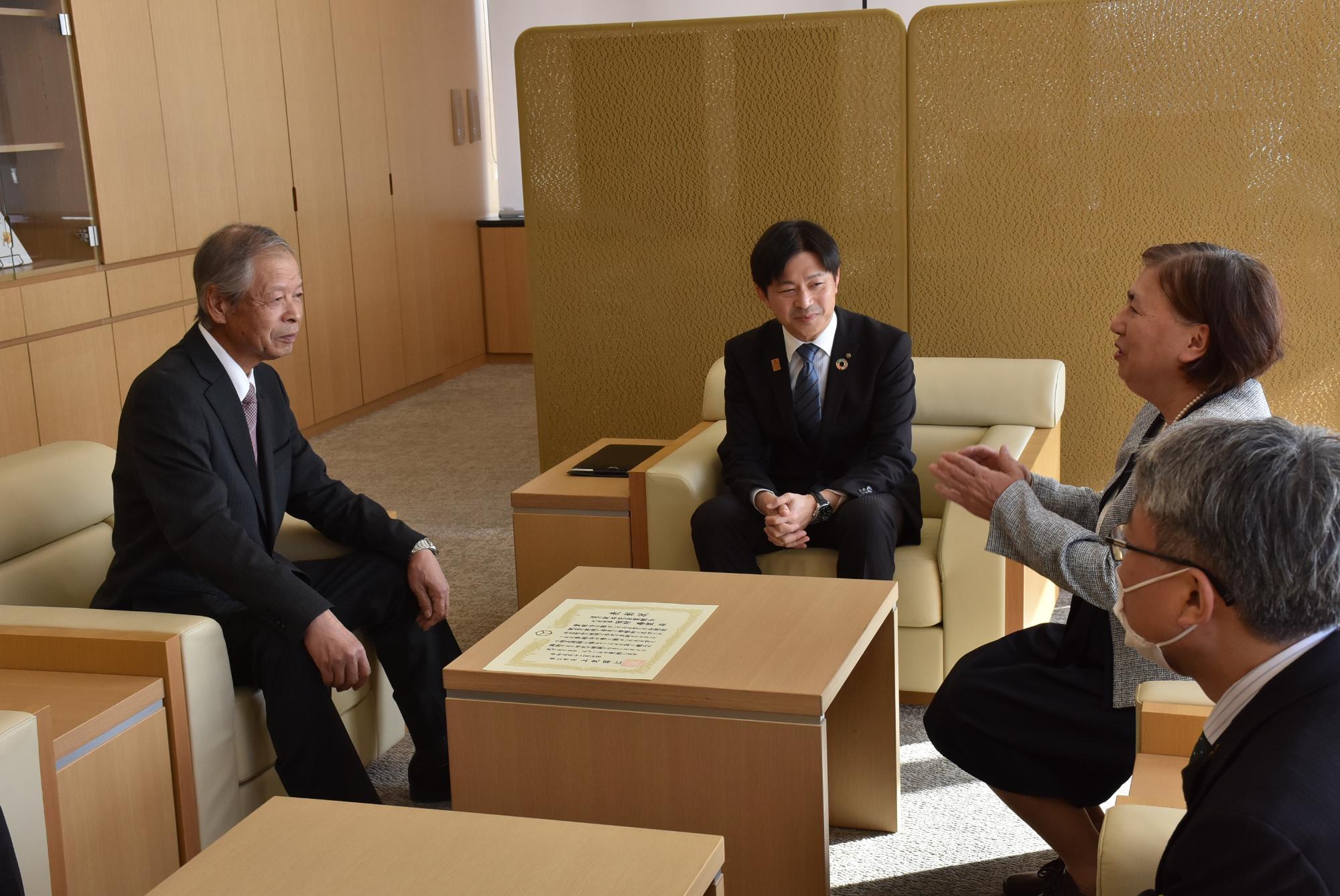 表彰式後の懇談