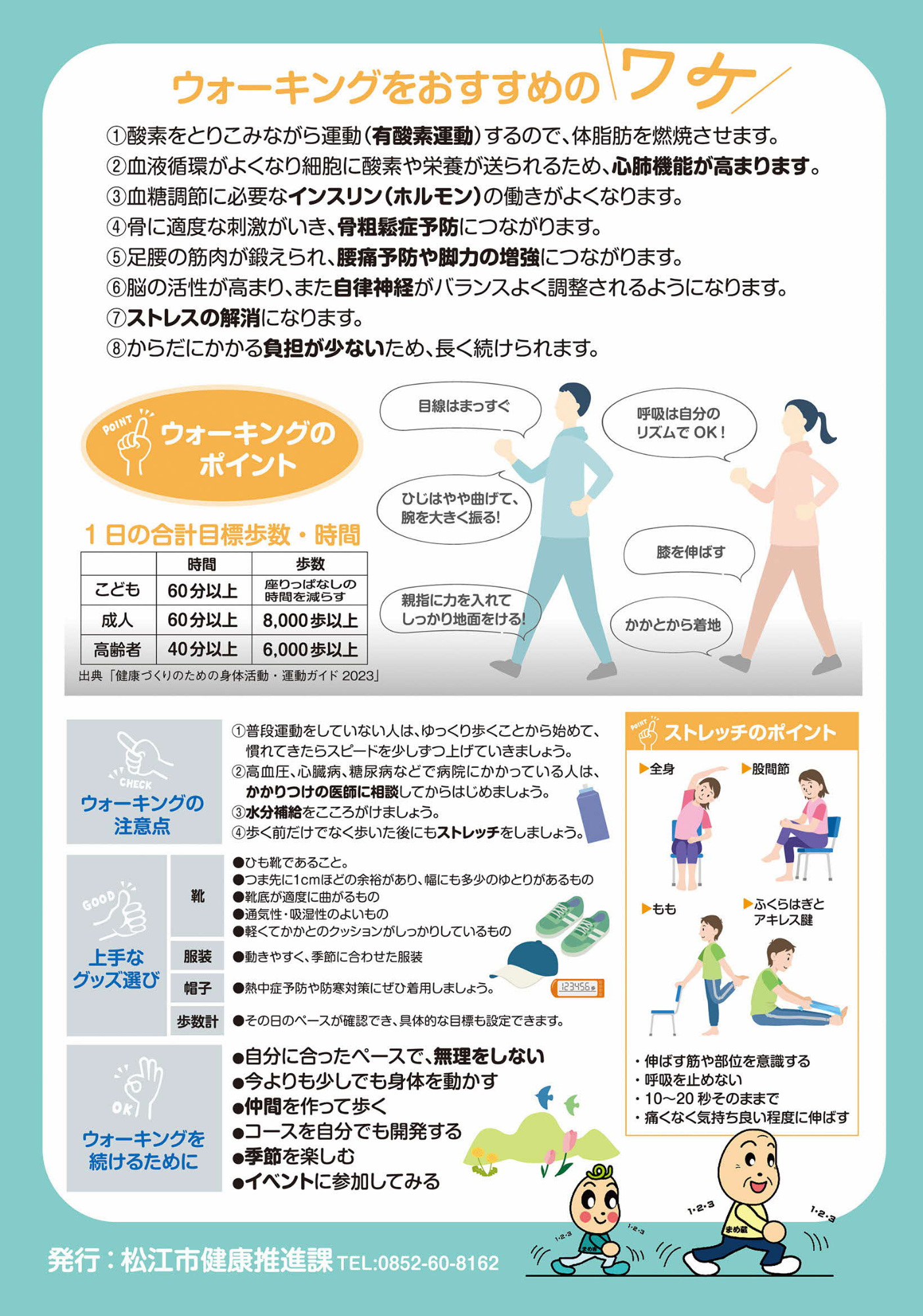 ウォーキングマップ健康情報