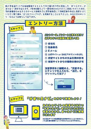 まつえファンブログチラシ裏