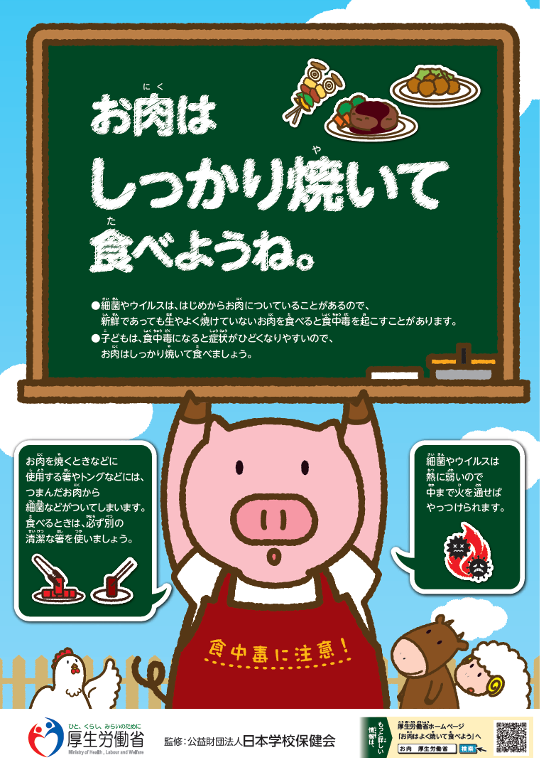 お肉食中毒予防ポスター