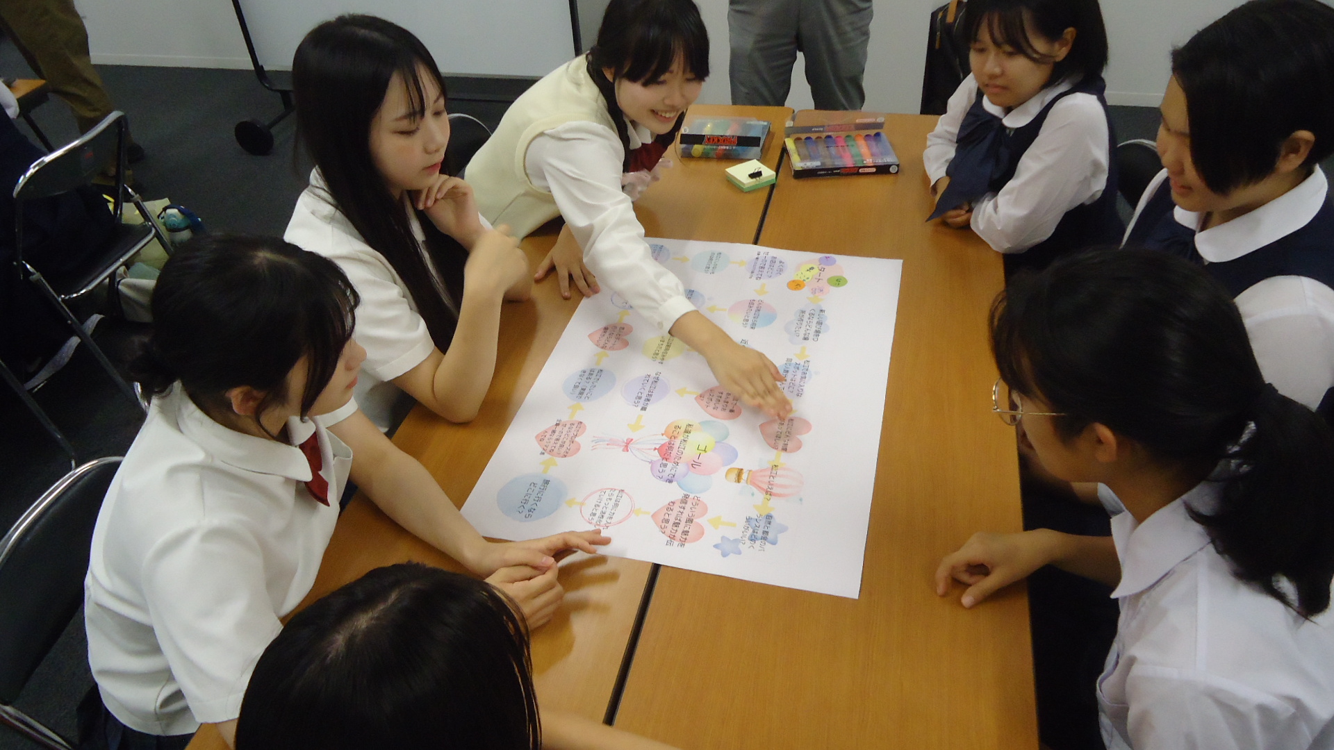 すごろくで楽しむ様子