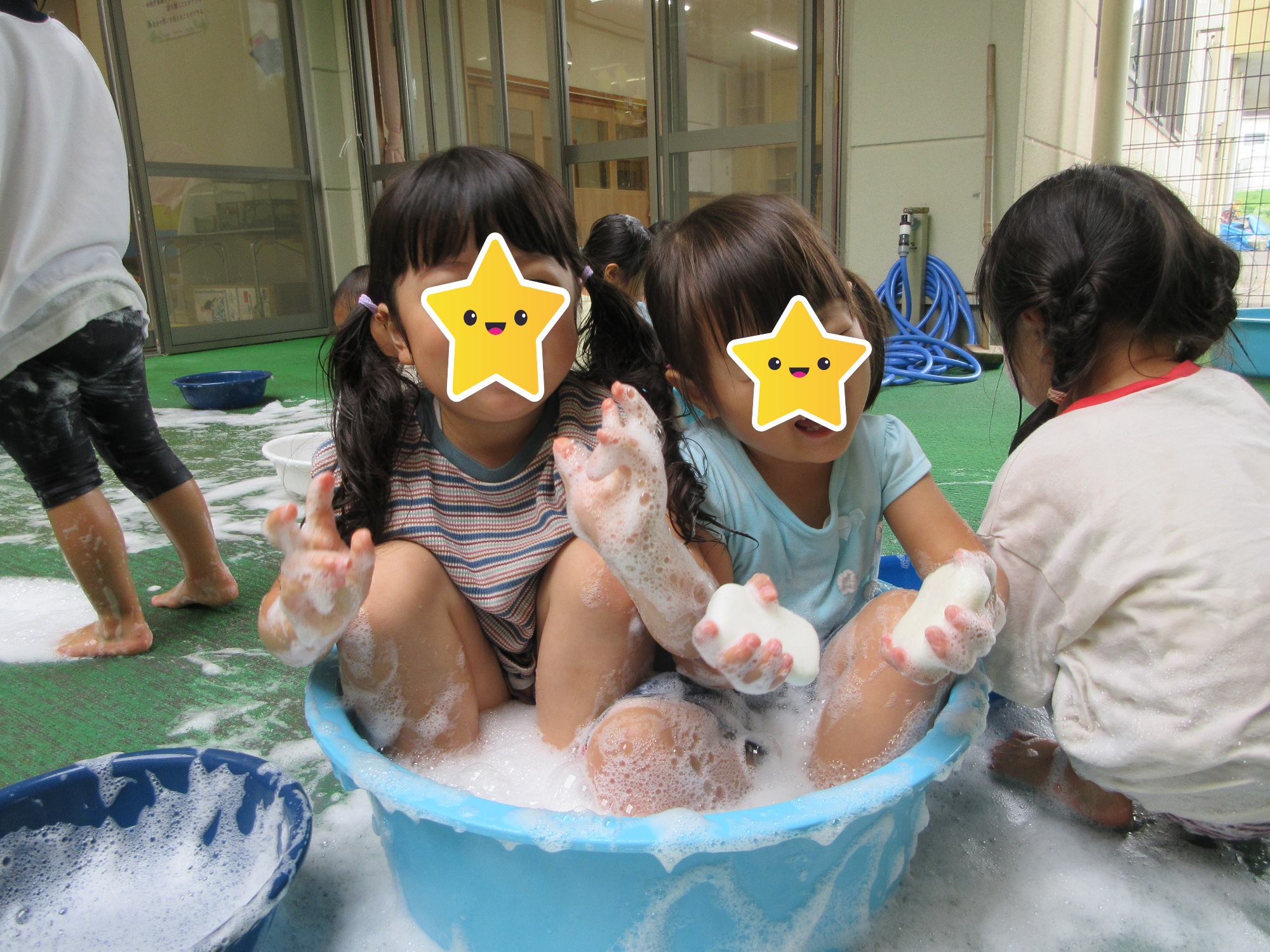泡のお風呂だよ