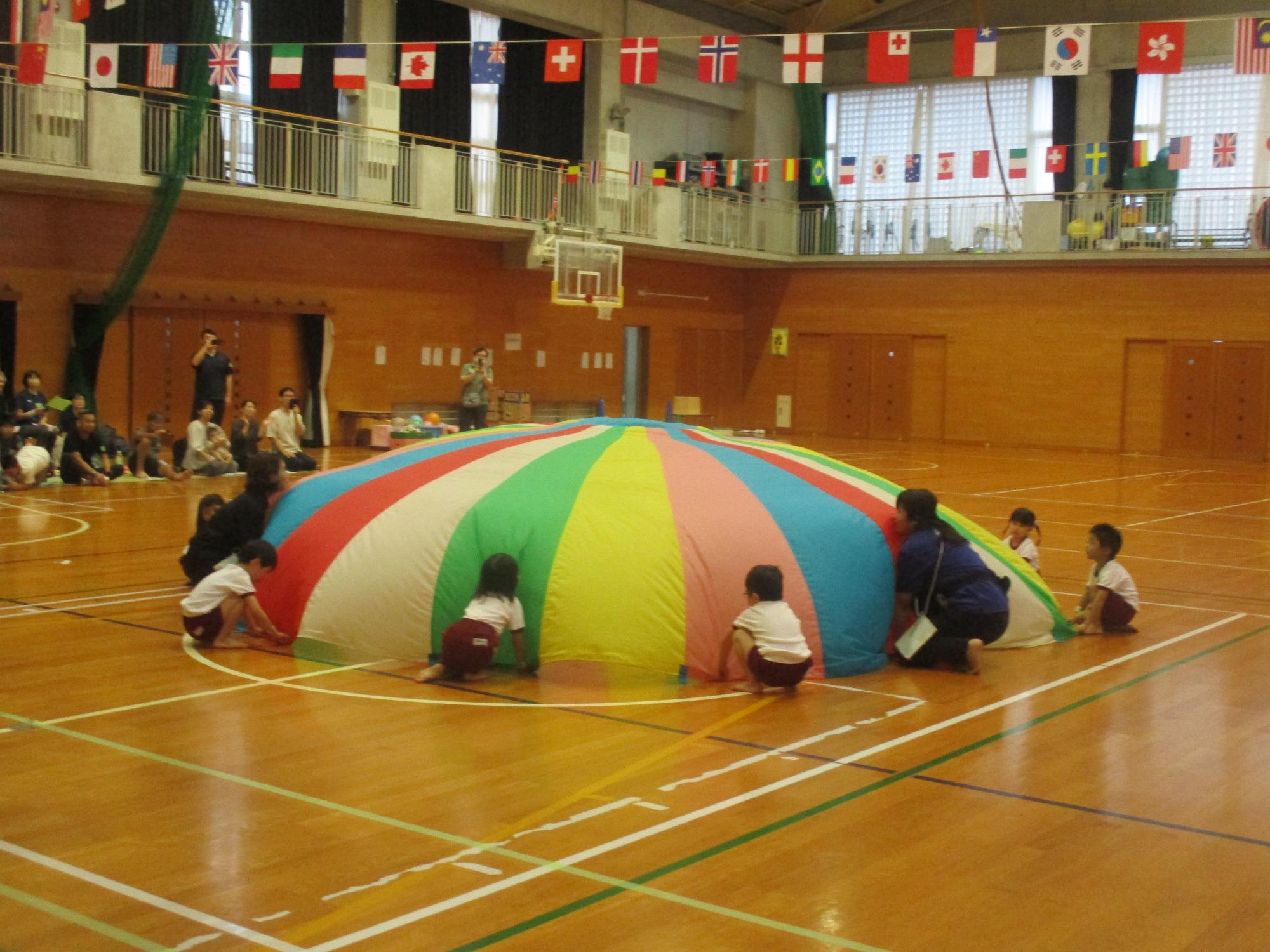 バルーンはうまくふくらむかな？