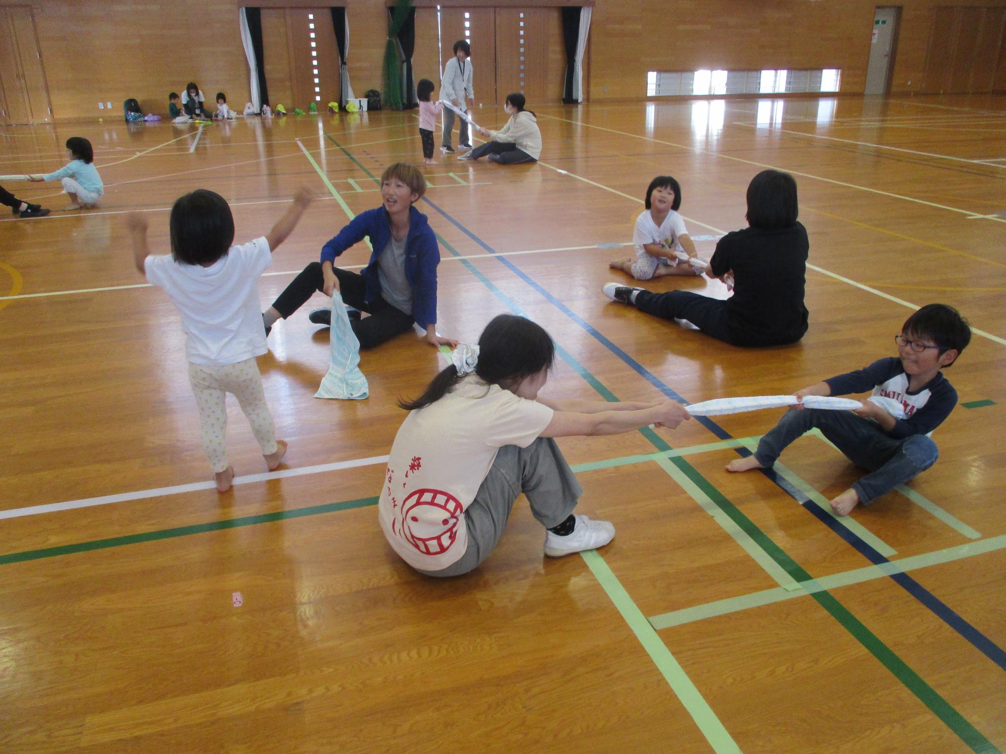 親子で運動遊び