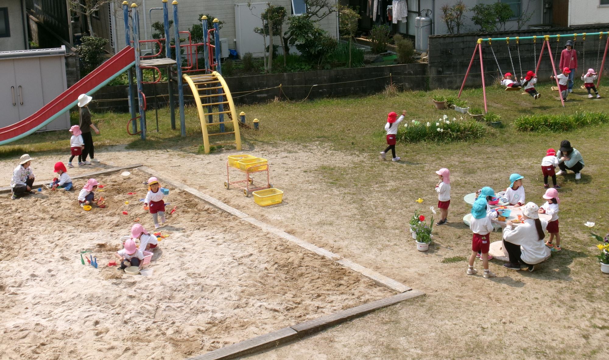 園庭の遊び
