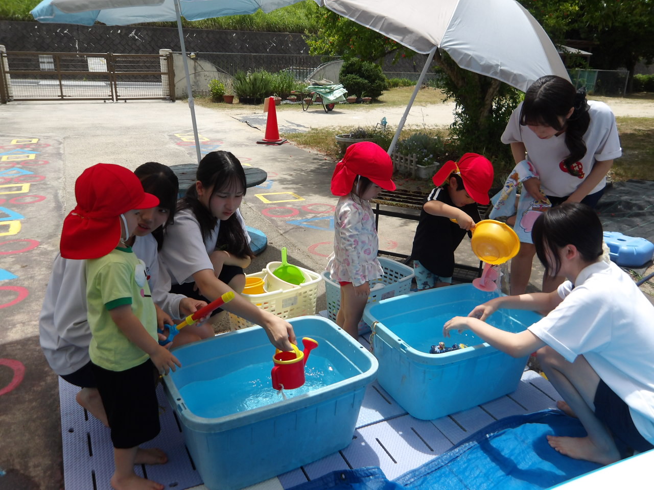 水遊び
