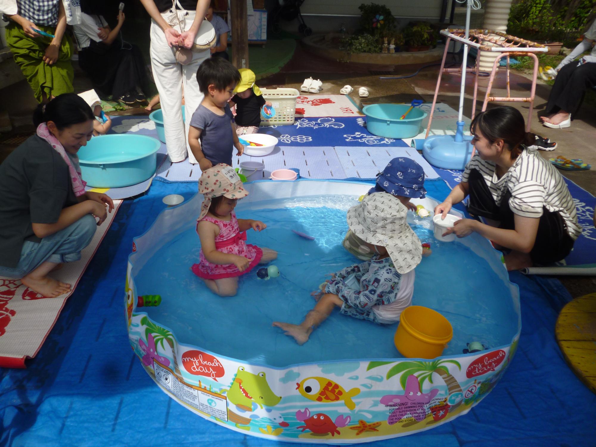 水遊び
