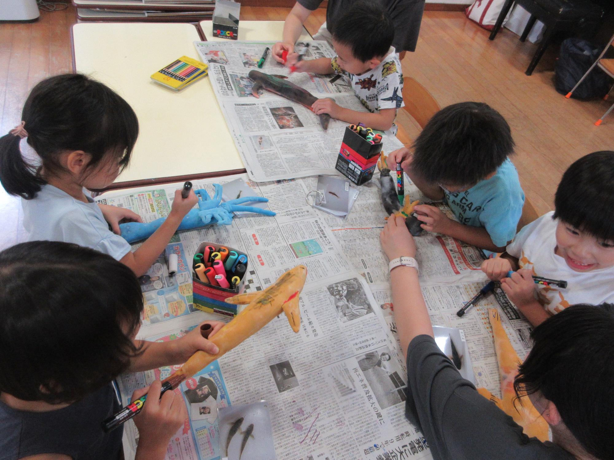 持田川の生き物作り