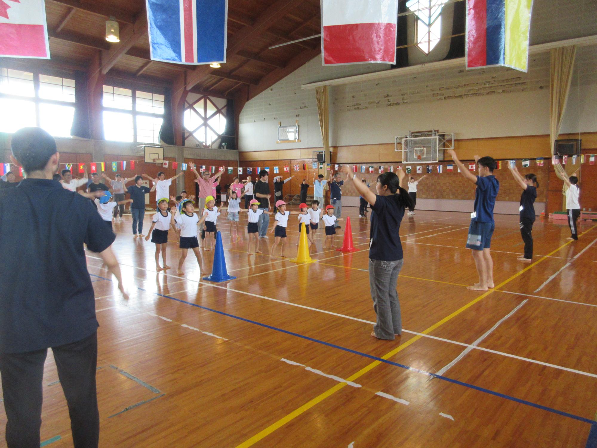 みんなでまつえっこ体操をしたよ