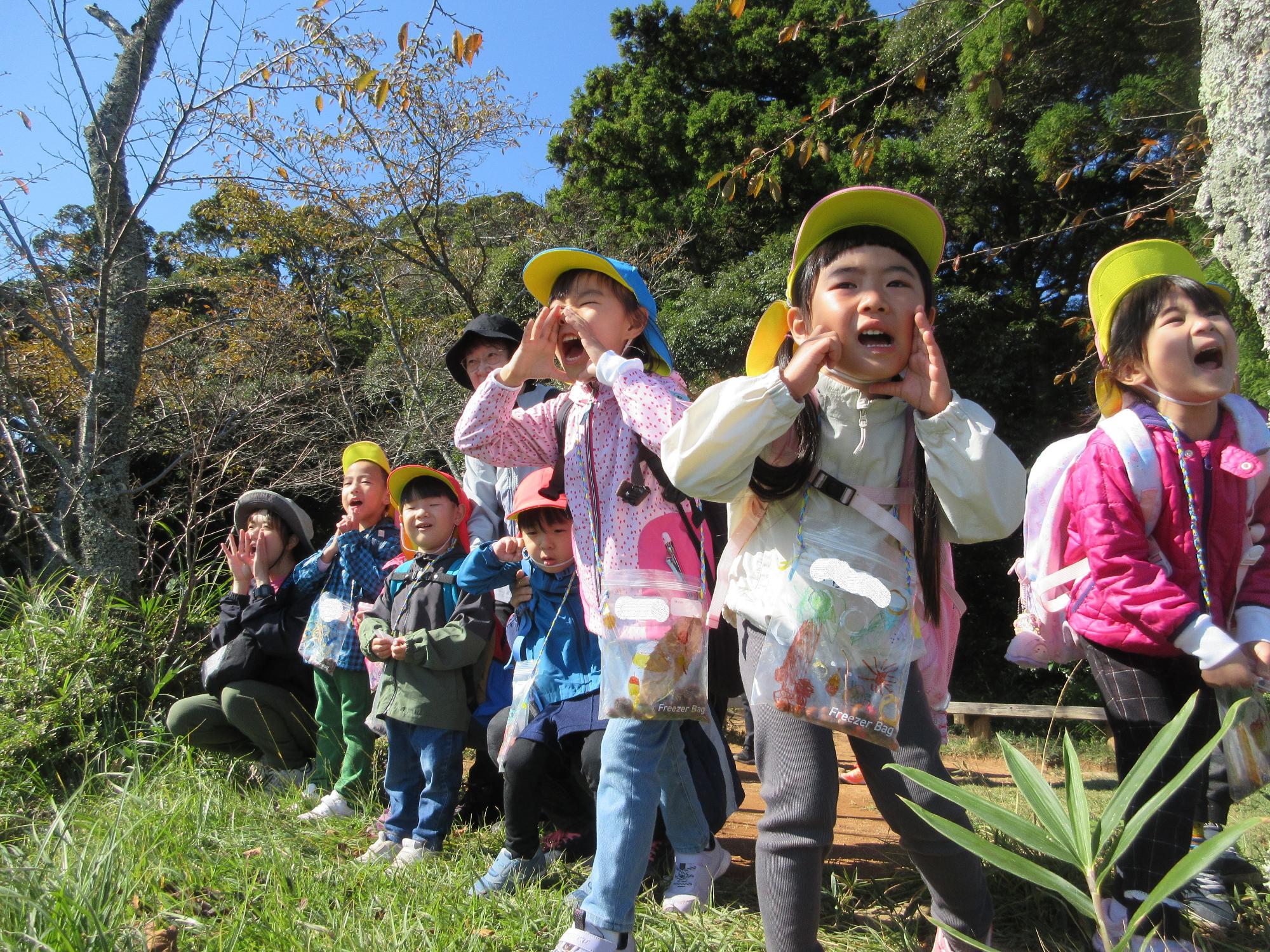 みんなでヤッホー！！