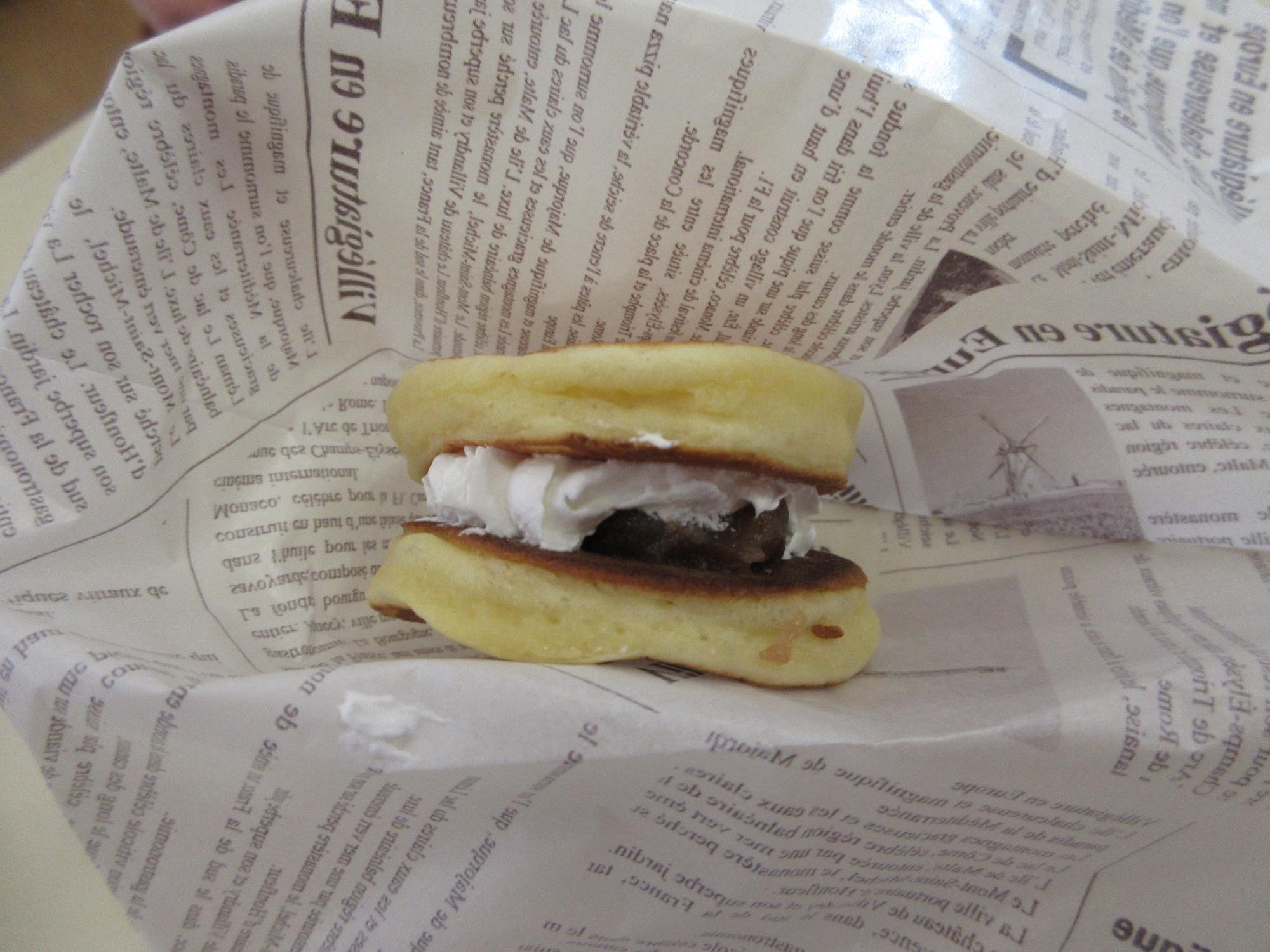 今日のお楽しみおやつはどらやき