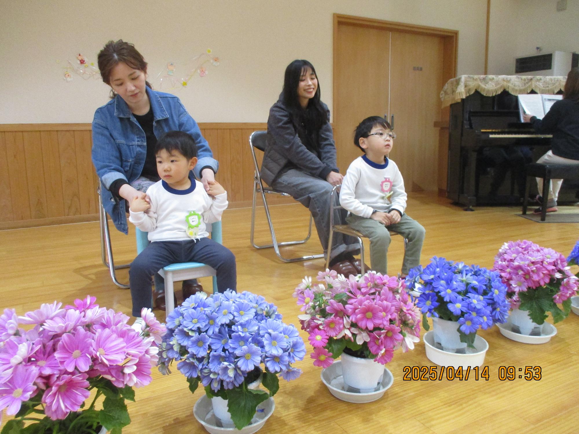 入園式にお休みだったお友達をお迎えしたよ