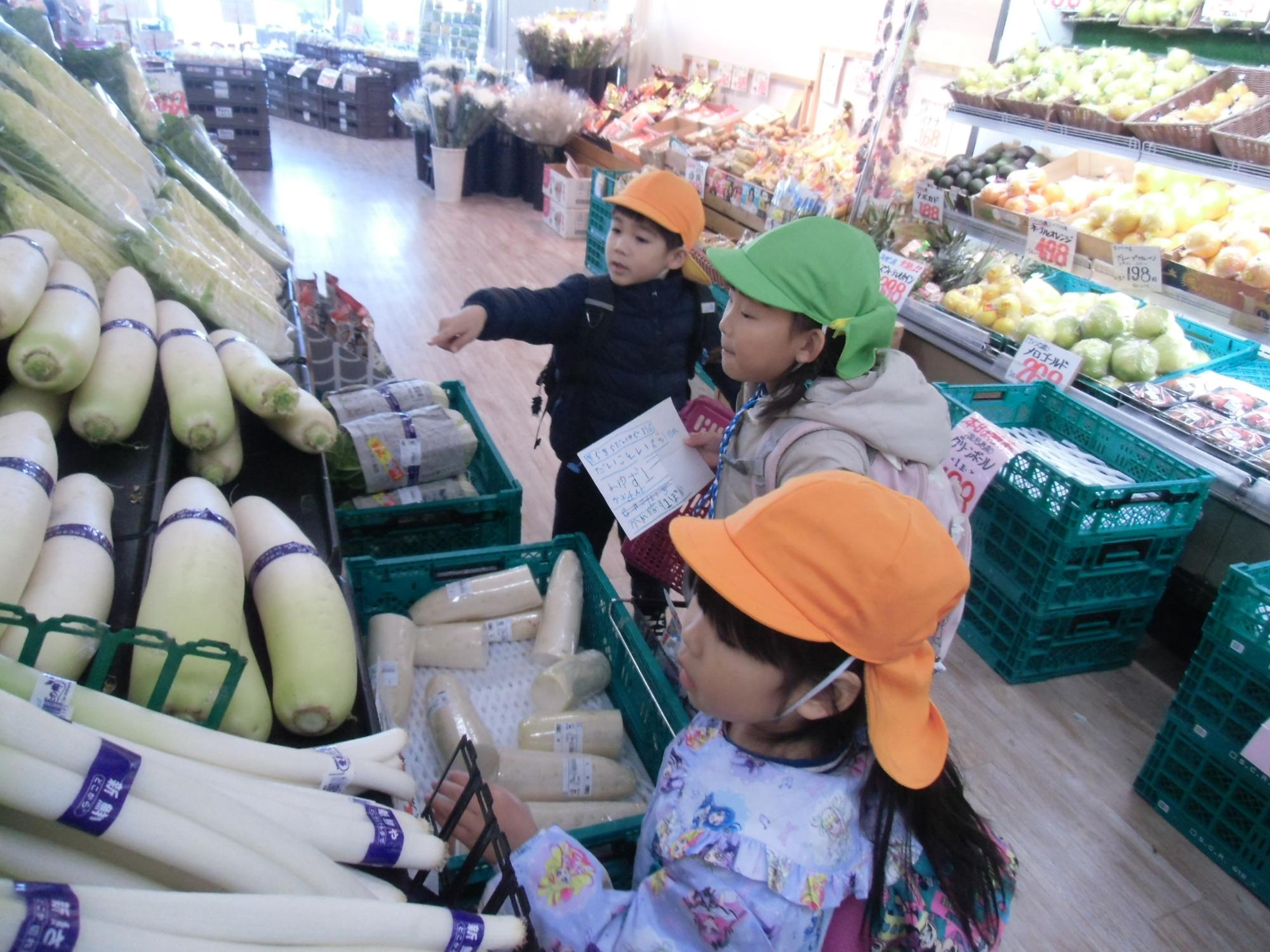 買い物する様子