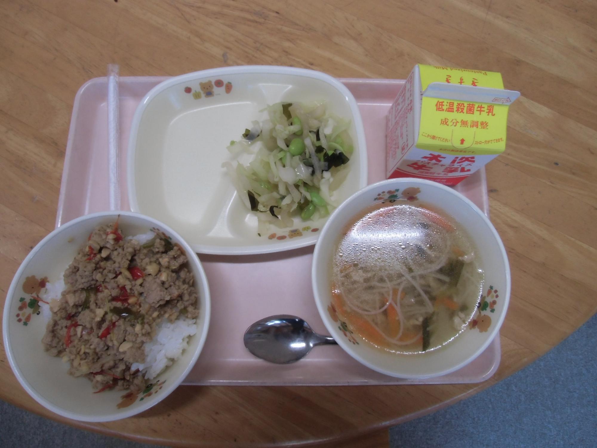 今日のメニューです