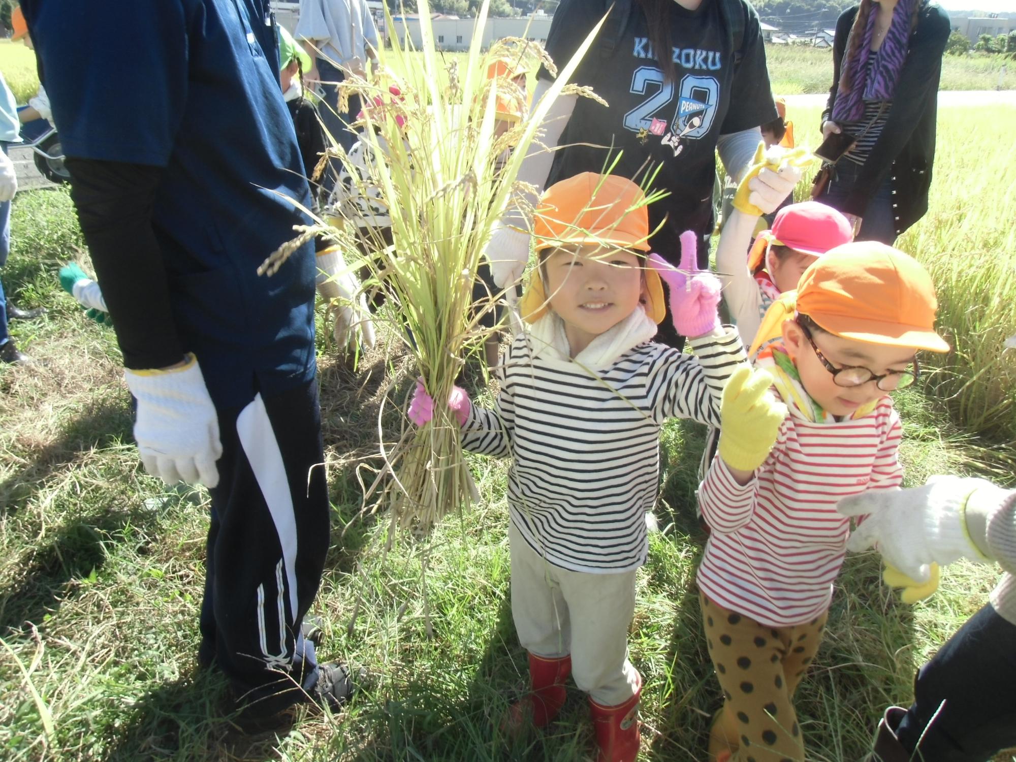 喜ぶこどもの様子