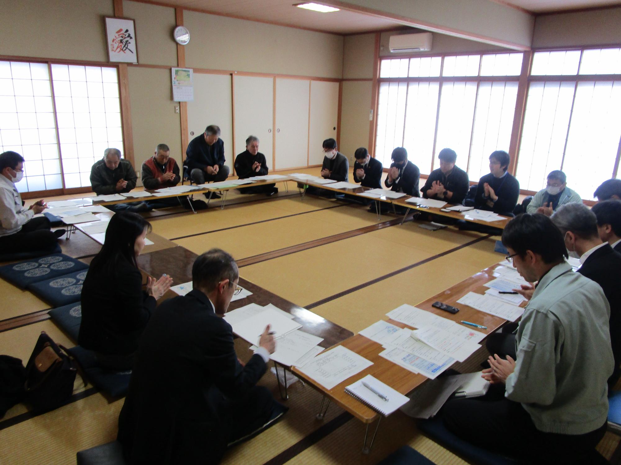 設立総会及び第1回協議会の様子