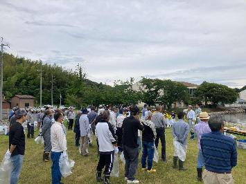 清掃活動の開会式の様子