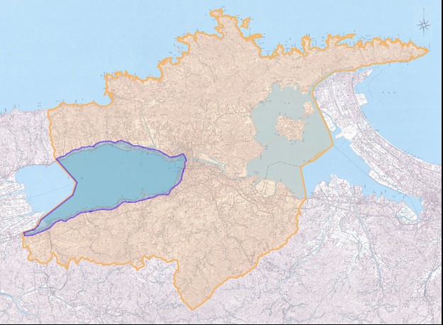 松江市景観計画の区域図（市全域が対象）