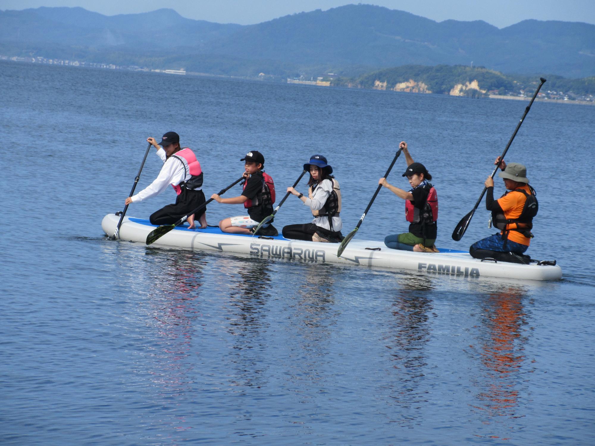 SUPで渡る嫁ヶ島